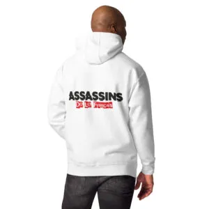 Sweat à capuche Assassins De Le Français, guide des tailles